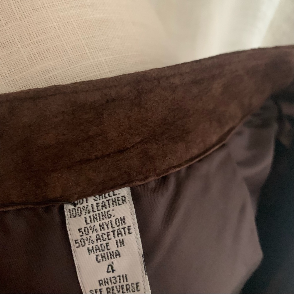 Lord & Taylor Brown Suede Pants - Picture 10 of 15